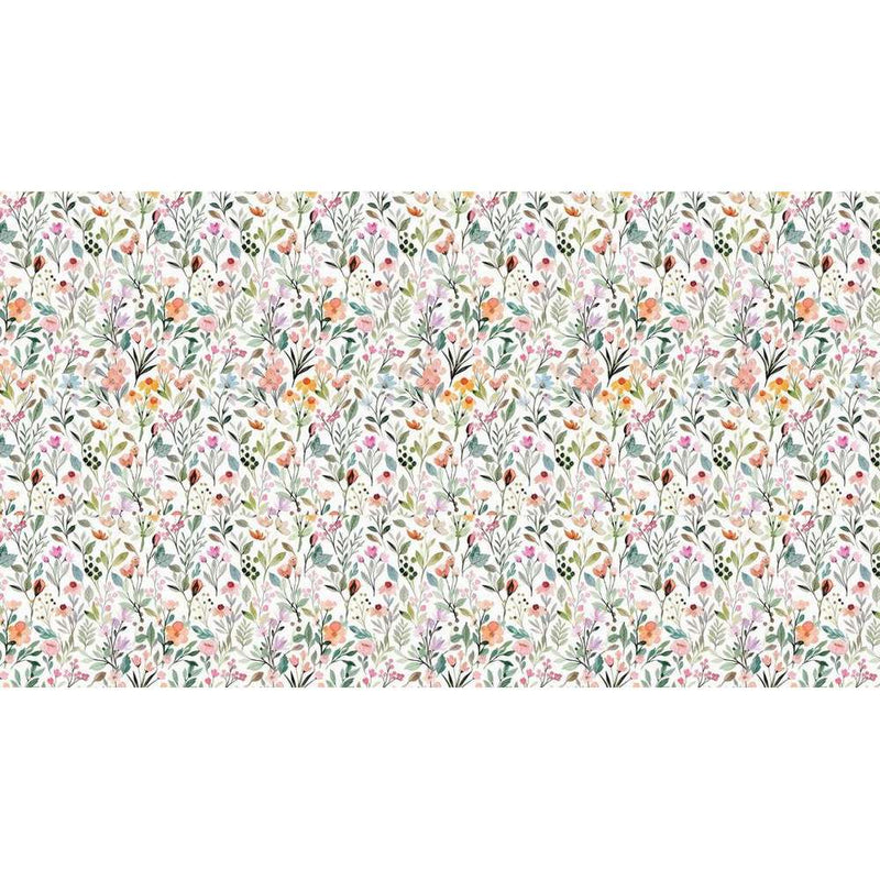 Papier peint tapisserie liberty intissé floral — autocollant