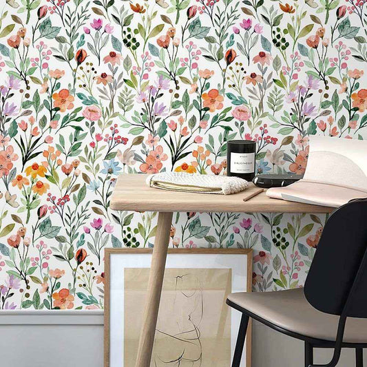 Papier peint tapisserie liberty intissé floral - Papierpeint - panoramique.fr