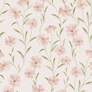 Papier peint tapisserie liberty rose poudré - Papierpeint - panoramique.fr