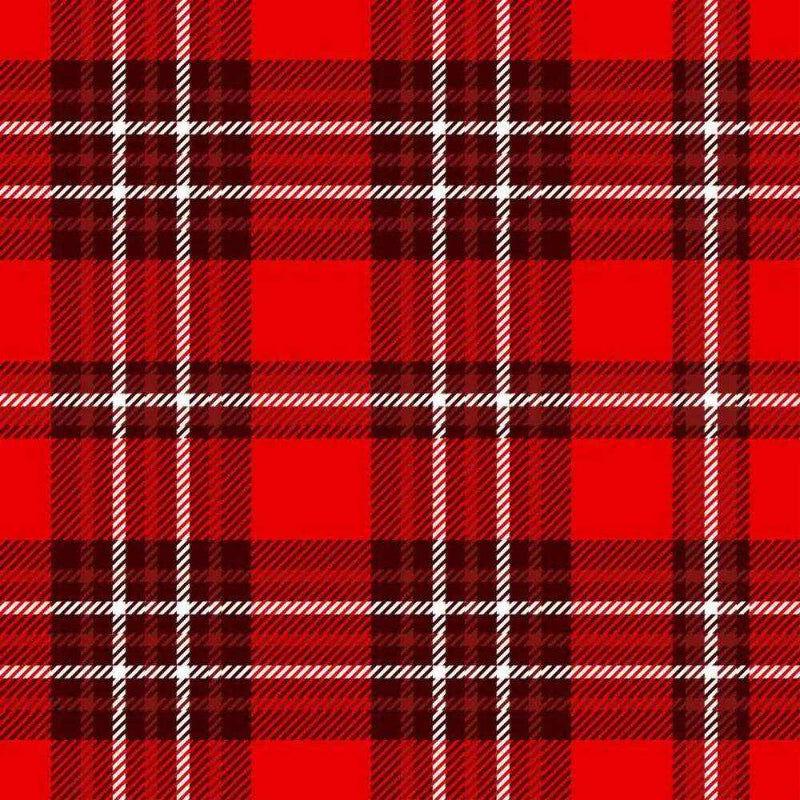 Papier peint tapisserie motif tartan écossais rouge — autocollant