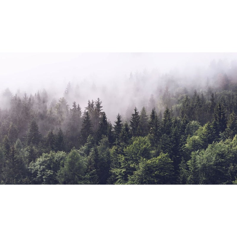 Papier peint tapisserie nuages gris orageux — autocollant