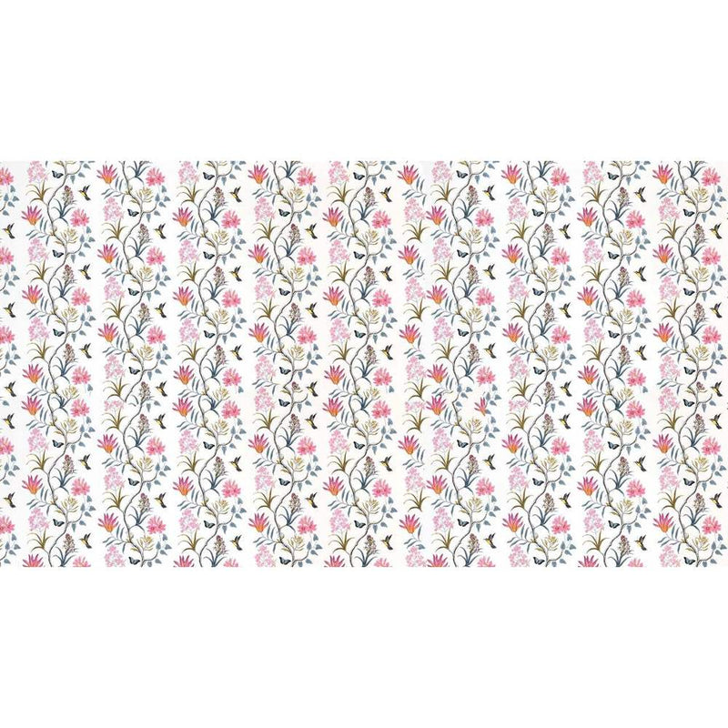 Papier peint tapisserie oiseaux et papillons aquarelle — autocollant