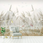 Papier peint tapisserie panoramique flamant rose grand format - Papierpeint - panoramique.fr