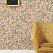 Papier peint tapisserie plumes de paon multicolores - Papierpeint - panoramique.fr