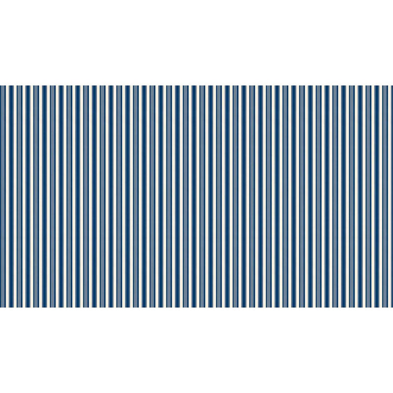 Papier peint tapisserie rayures bleu roi profondes — autocollant
