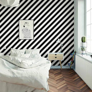 Papier peint tapisserie rayures diagonales modernes - Papierpeint - panoramique.fr