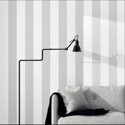 Papier peint tapisserie rayures gris clair épurées - Papierpeint - panoramique.fr