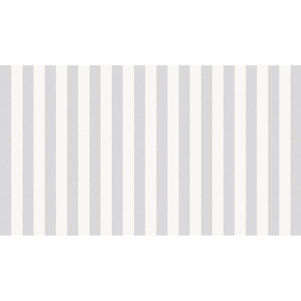 Papier peint tapisserie rayures gris clair épurées - motif