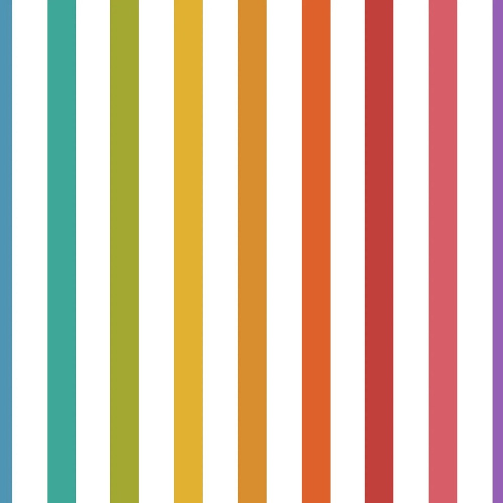 Papier peint tapisserie rayures multicolores - motif