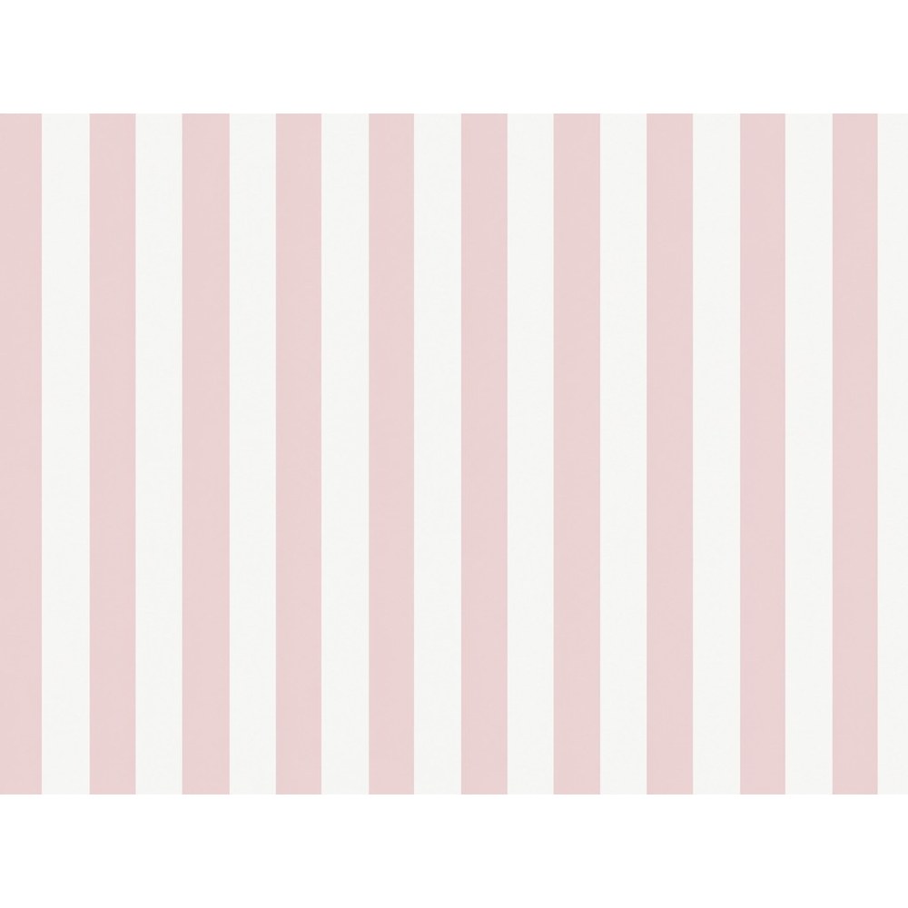 Papier peint tapisserie rayures rose poudré - motif