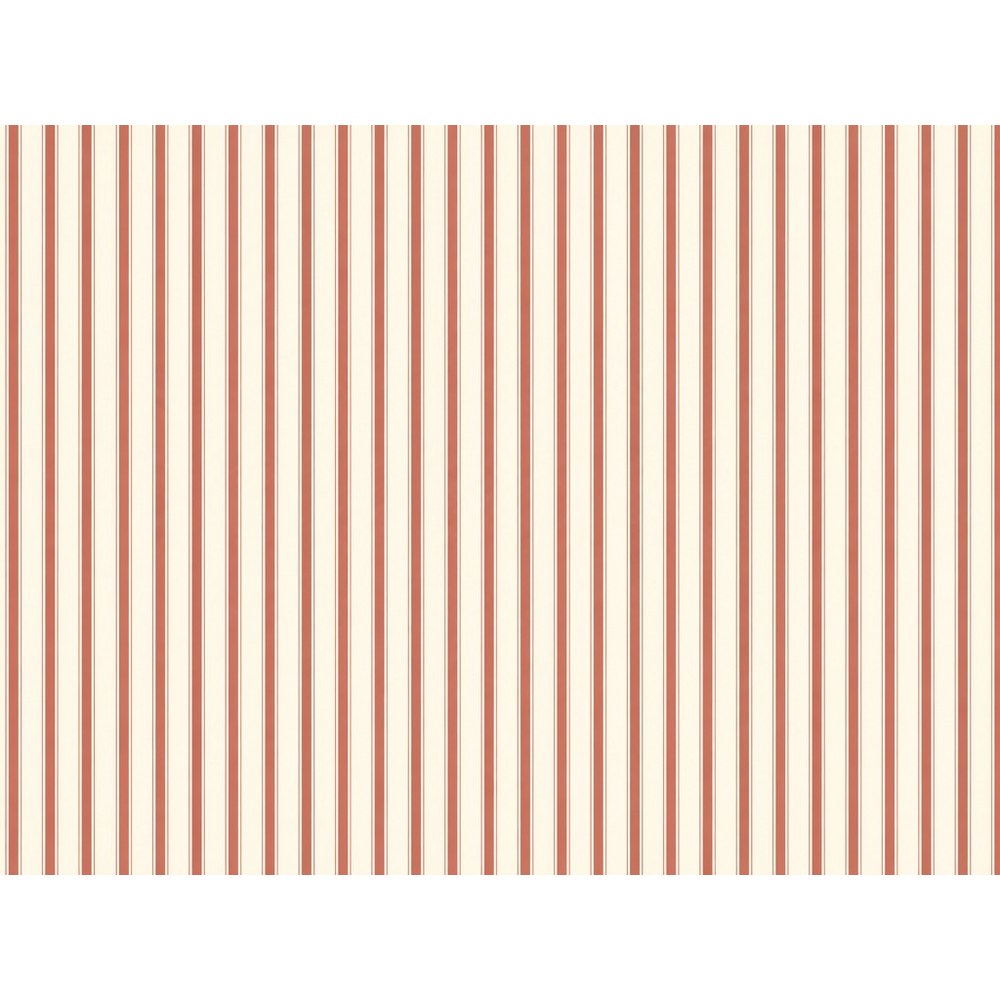 Papier peint tapisserie rayures terracotta chaudes - motif