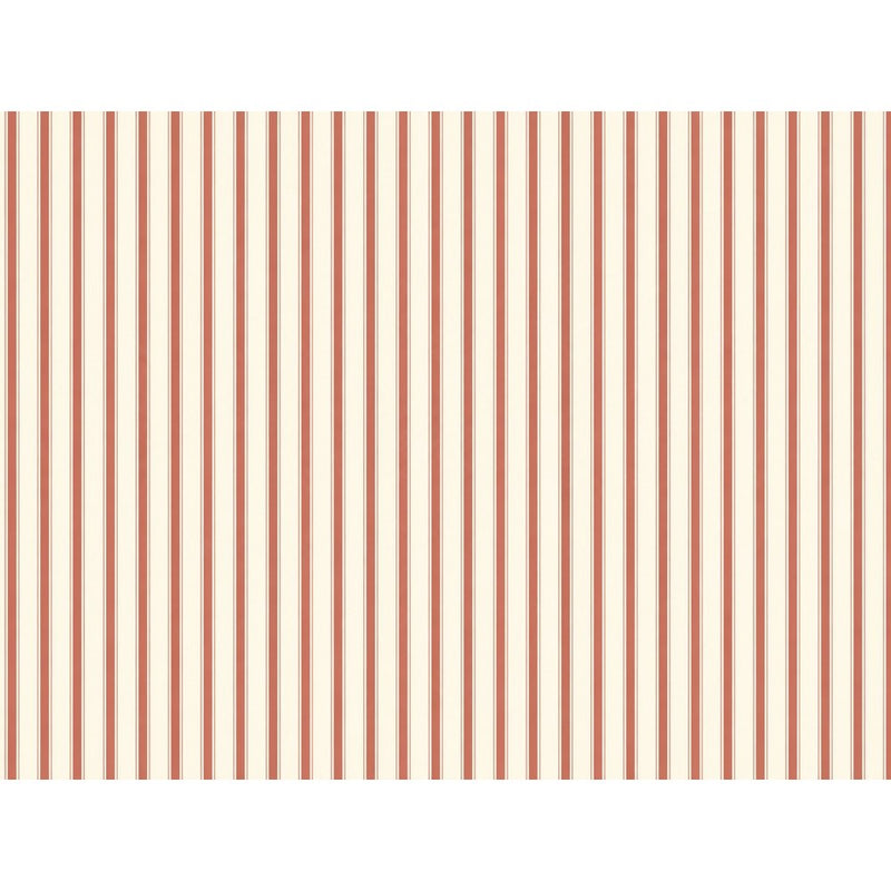 Papier peint tapisserie rayures terracotta chaudes — autocollant