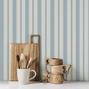 Papier peint tapisserie rayures vintage rétro - Papierpeint - panoramique.fr