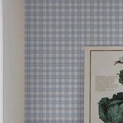 Papier peint tapisserie tartan écossais bleu et blanc - Papierpeint - panoramique.fr