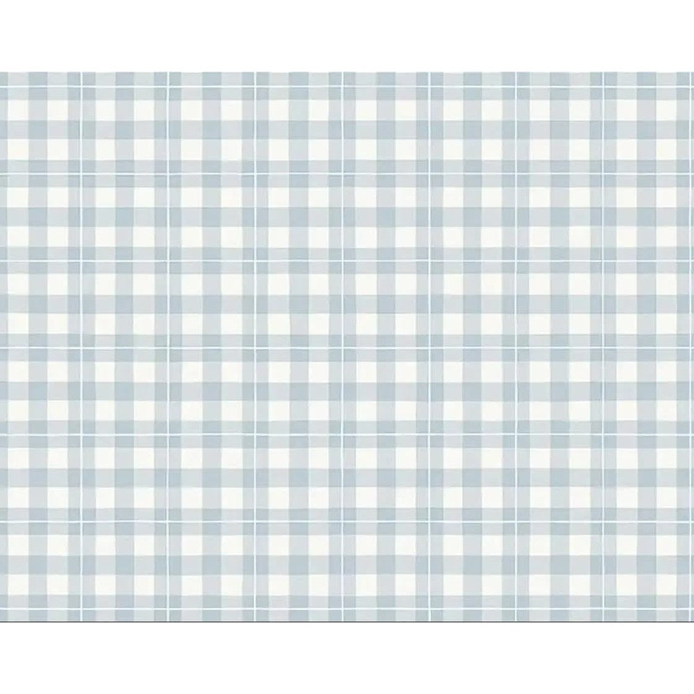 Papier peint tapisserie tartan écossais bleu et blanc - motif