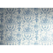 Papier peint tapisserie toile de Jouy bleu - Papierpeint - panoramique.fr