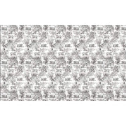 Papier peint tapisserie toile de Jouy noir et blanc - Papierpeint - panoramique.fr