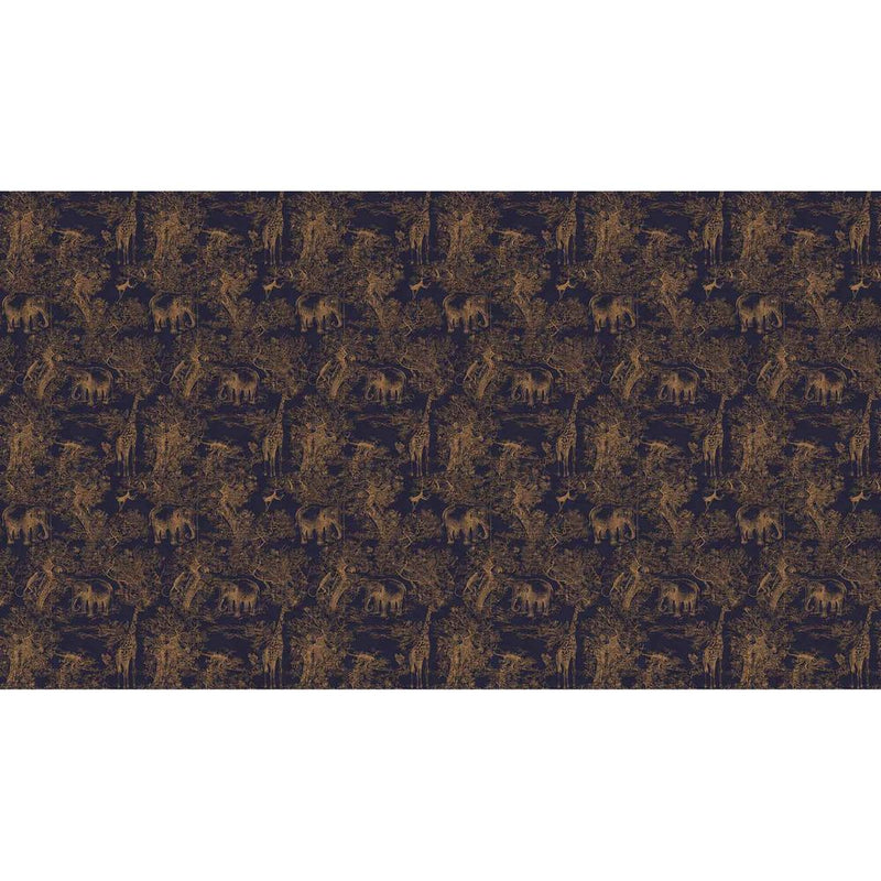 Papier peint tapisserie toile de Jouy noir — autocollant