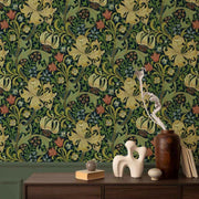 Papier peint tapisserie William Morris Golden Lily floral - Papierpeint - panoramique.fr