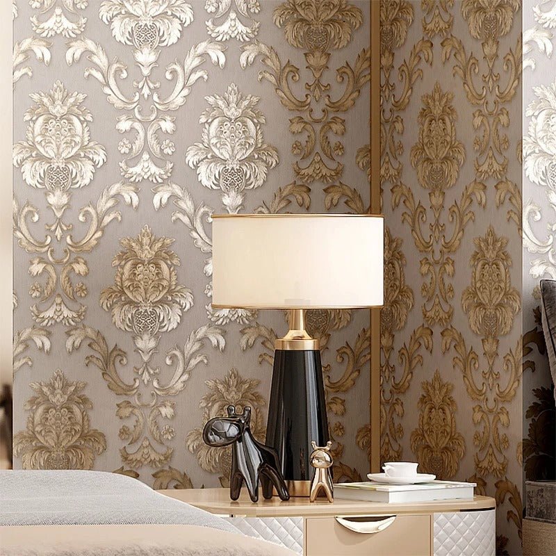 Papier peint tete de lit baroque — autocollant