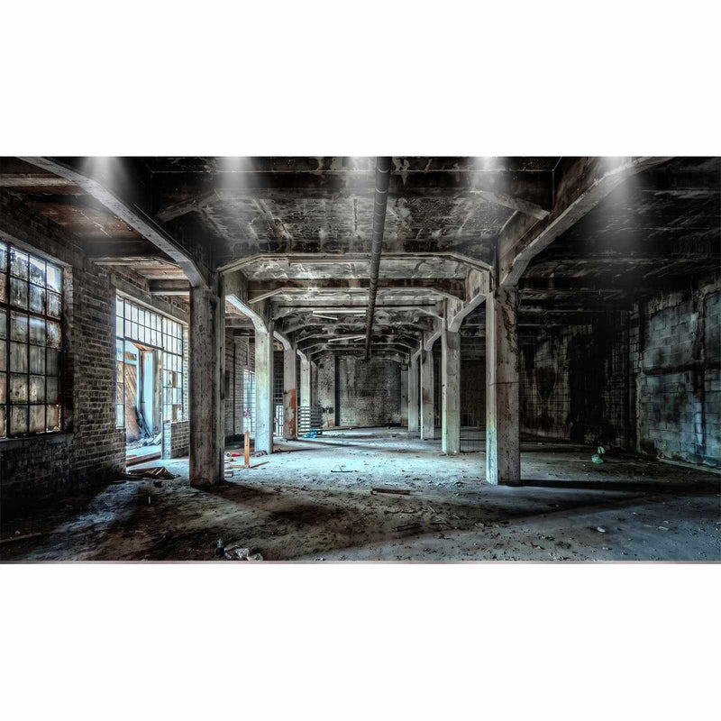 Papier peint trompe l'œil style industriel — autocollant