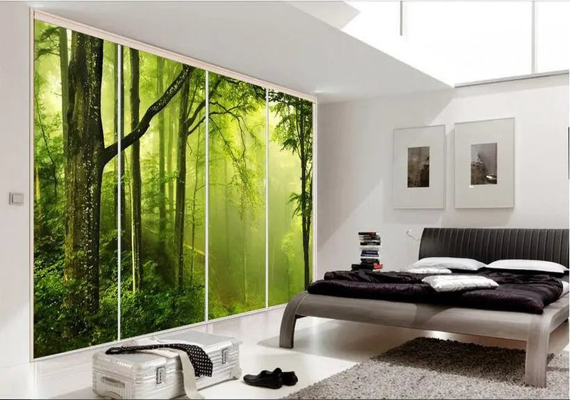 Papier Peint Vert Foret — autocollant