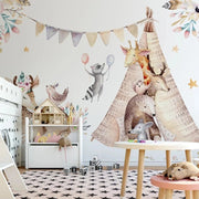 Papier peint vintage chambre bebe - Papierpeint-panoramique.fr