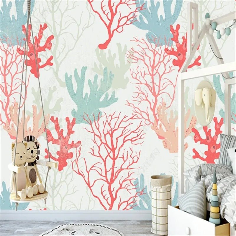 Scandinave papier peint chambre bebe — intissé mat premium