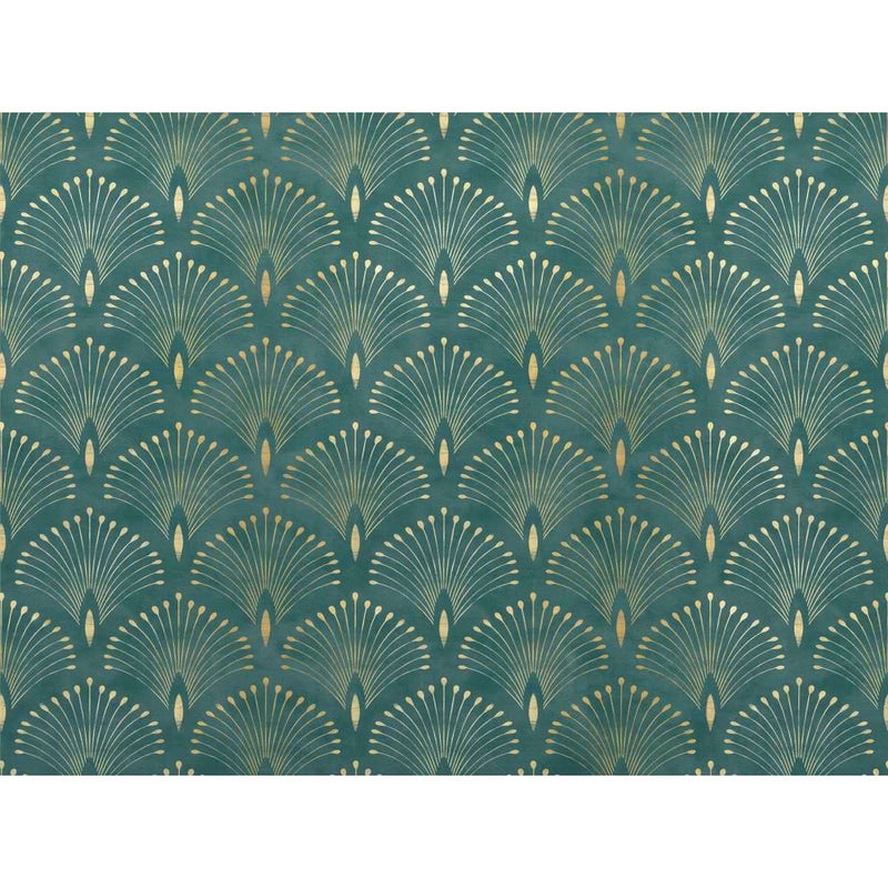 Tête de lit papier peint art deco — autocollant