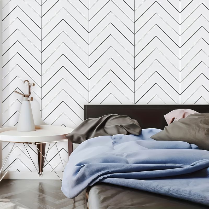Tete de lit papier peint scandinave — intissé mat premium